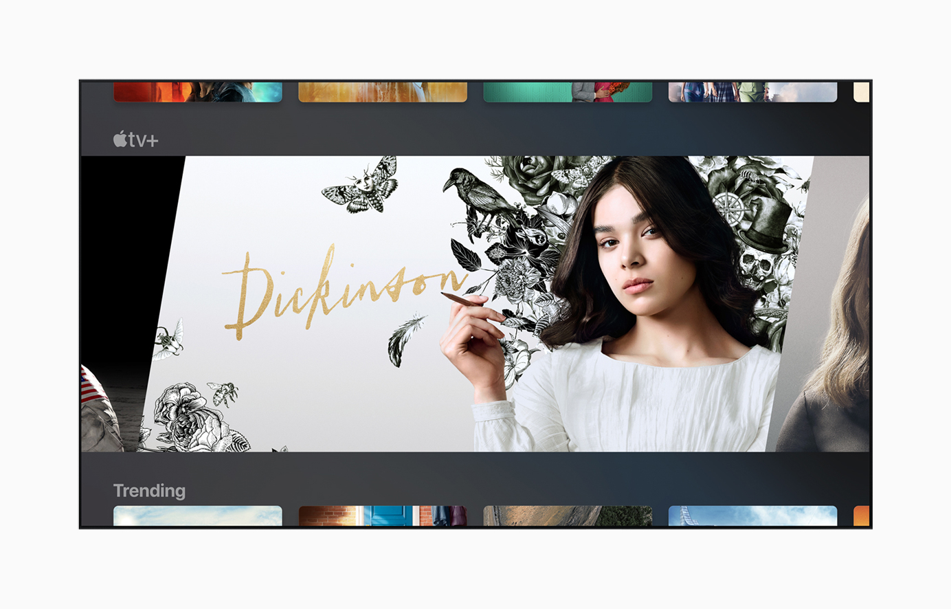 TV, der "Dickinson" von Apple TV+ zeigt.