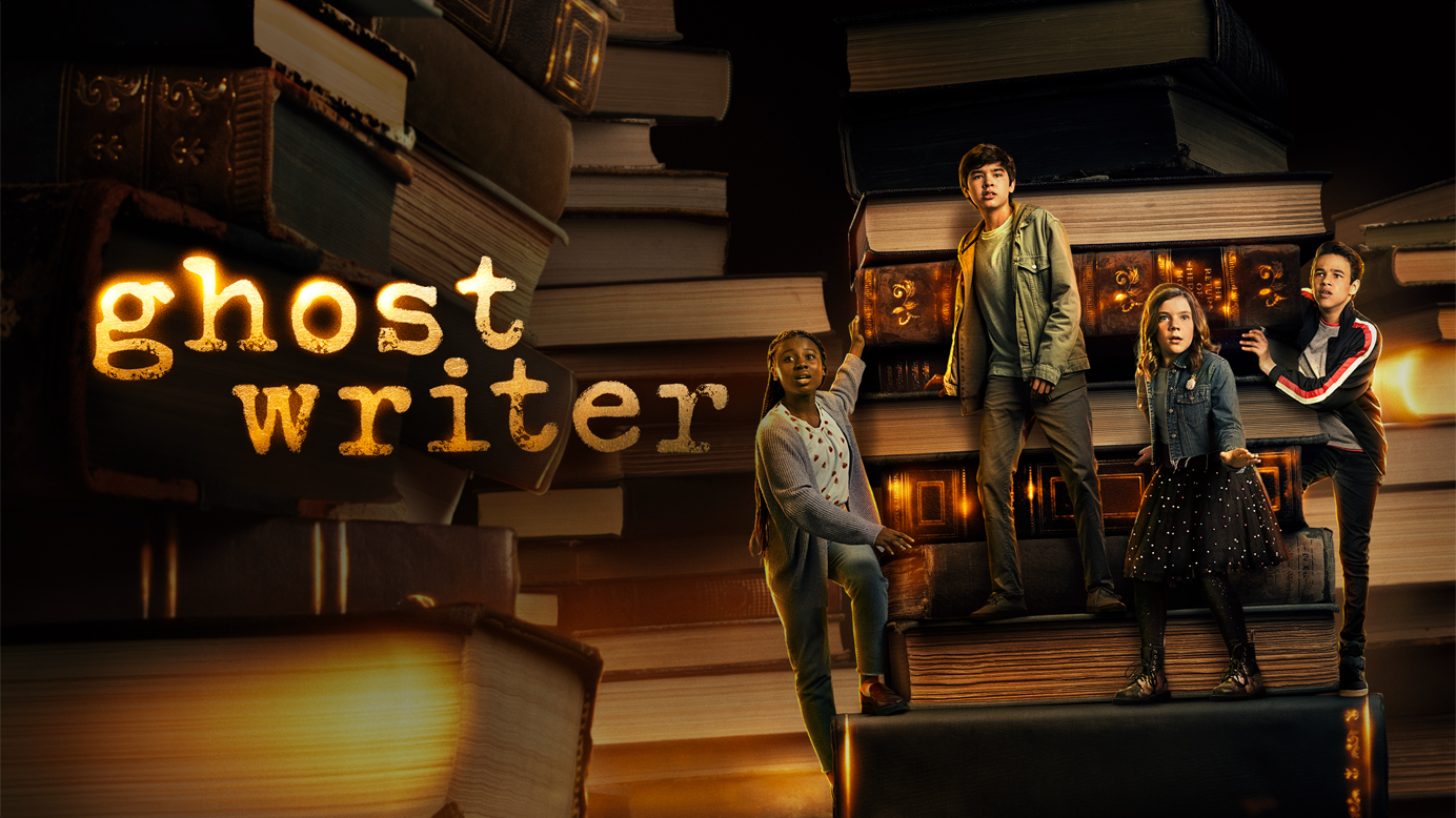 Apple TV+ Titelbildschirm für "Ghostwriter".