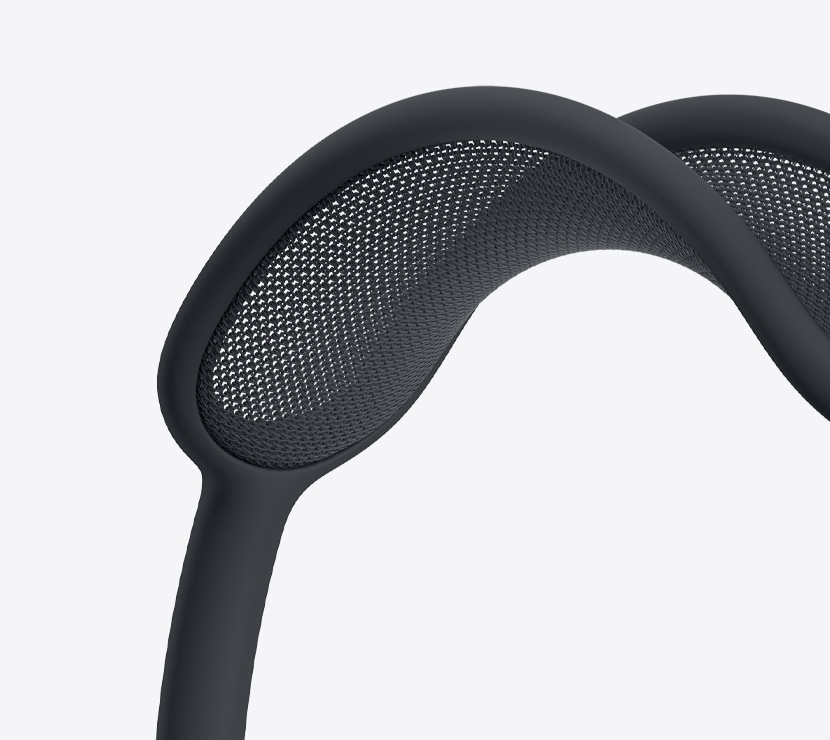 AirPods Max 2 kõrvaklapid, öösinises toonis, võrkpeavõru detail