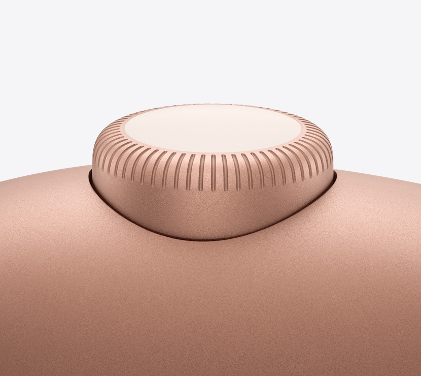 AirPods Max 2 kõrvaklapid, oranžis toonis, Digital Crowni detail