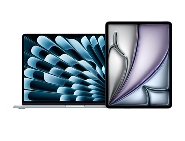 جهاز MacBook Pro وجهاز iPad جنباً إلى جنب